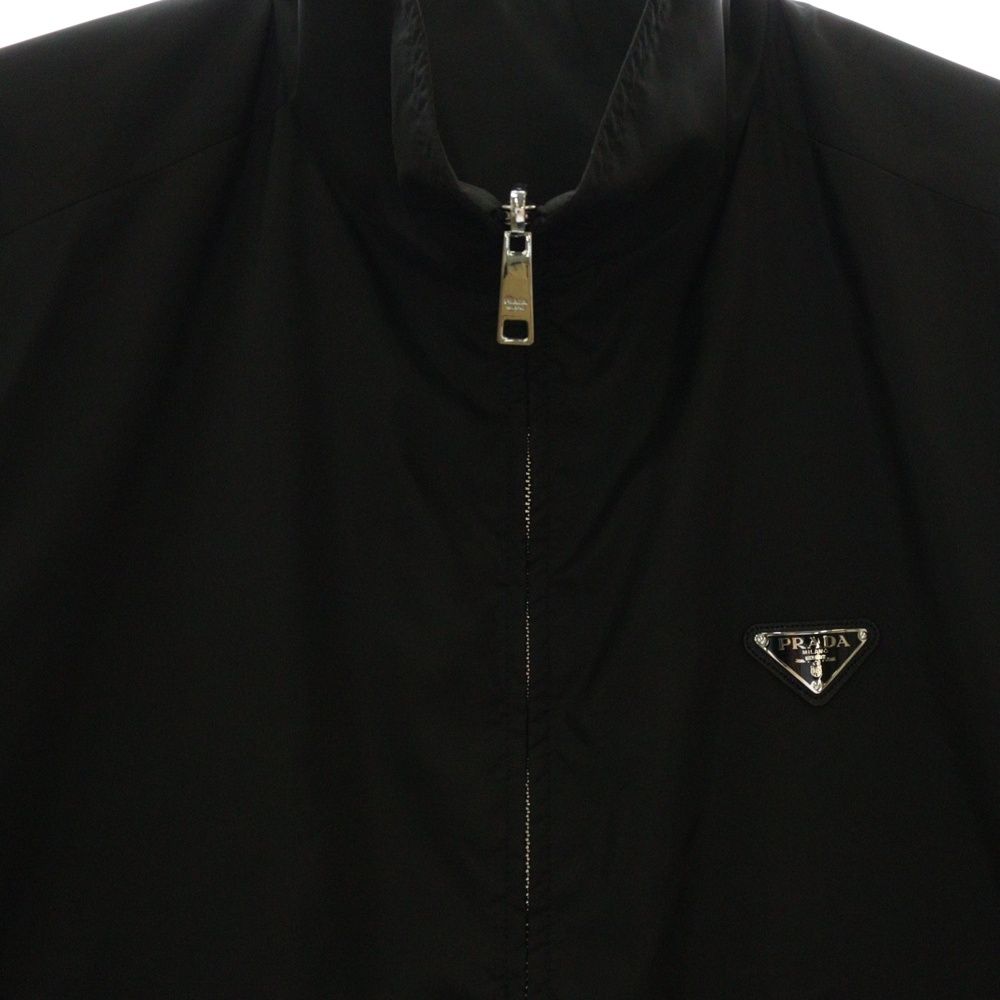 PRADA 黒 ジャケット Made in Italy PRADA (プラダ) Reversible Nylon Jacket リバーシブル ナイロン