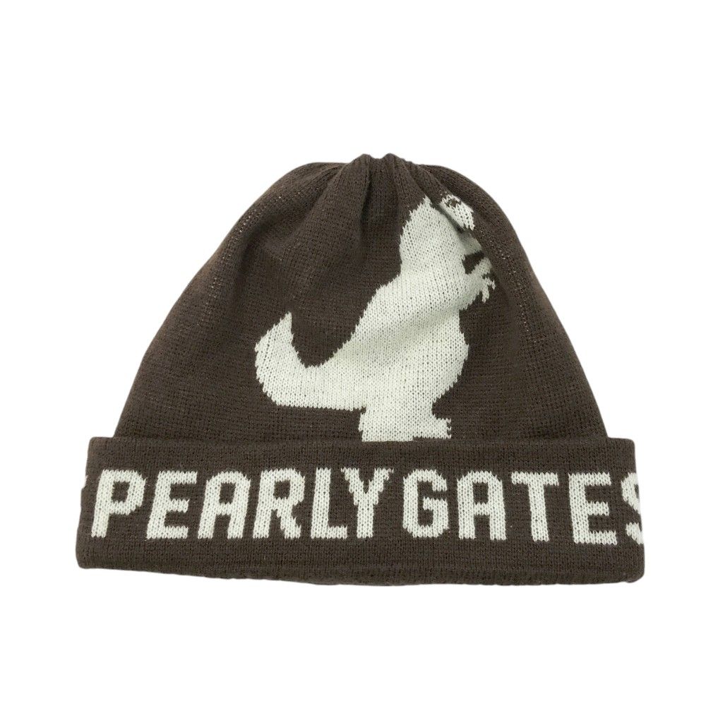 PEARLY GATES パーリーゲイツ 053-5287012 ニット帽  ブラウン系 FR [240101331485] ゴルフウェア ストスト