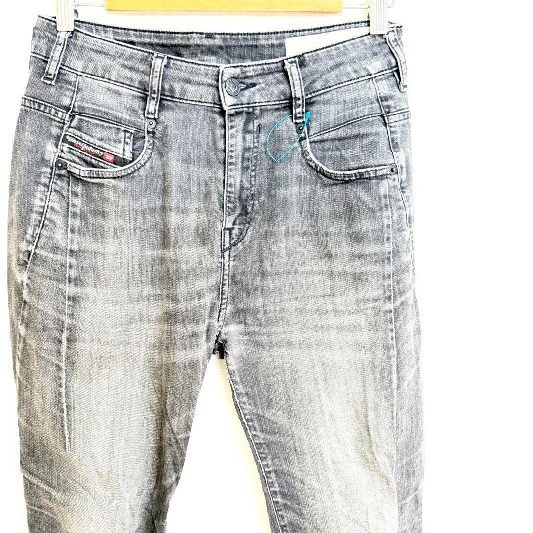 DIESEL ディーゼル D-FAYZA ブラックデニムパンツ ダメージ加工