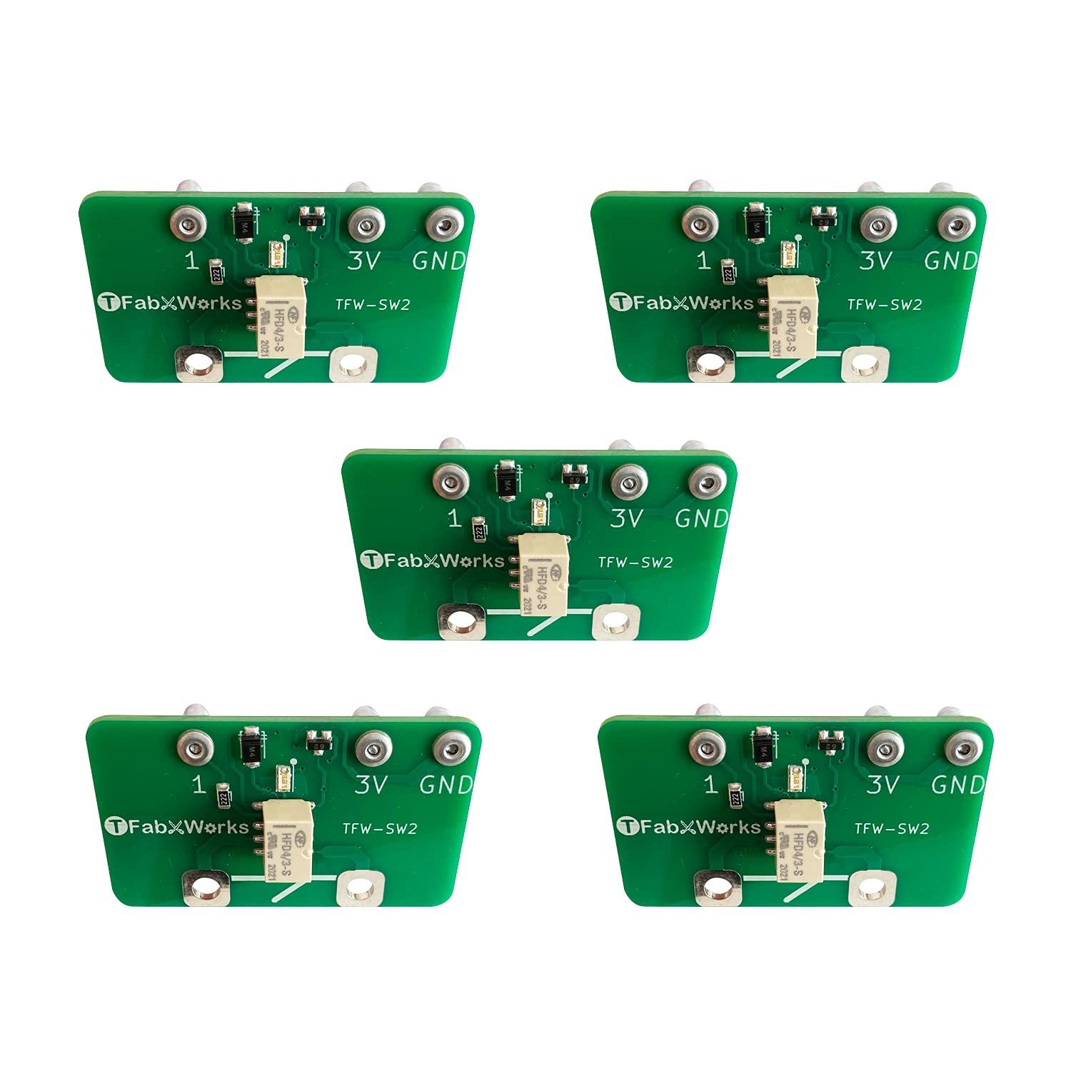 micro bit マイクロビット 用プログラム制御スイッチ 電磁石版 TFW-SW2 5個