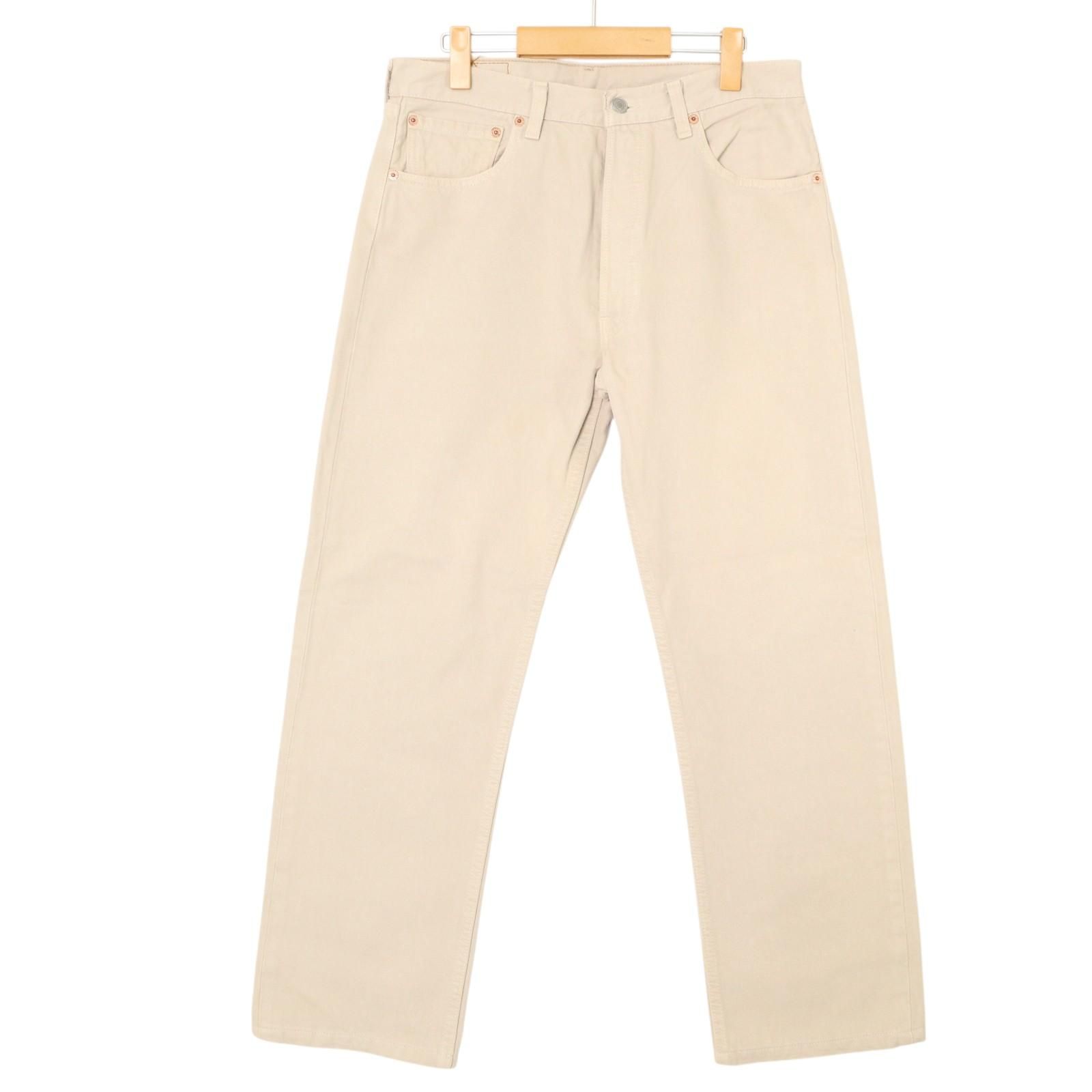 90年代 Levi s リーバイス 501-0125 デニムパンツ アイボリー メンズ W33 L30 古着 A5098