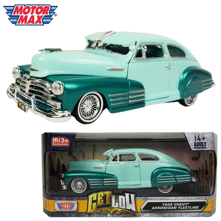 新品 1/24 箱入り ミニカー MOTOR MAX 1:24 1948 CHEVY