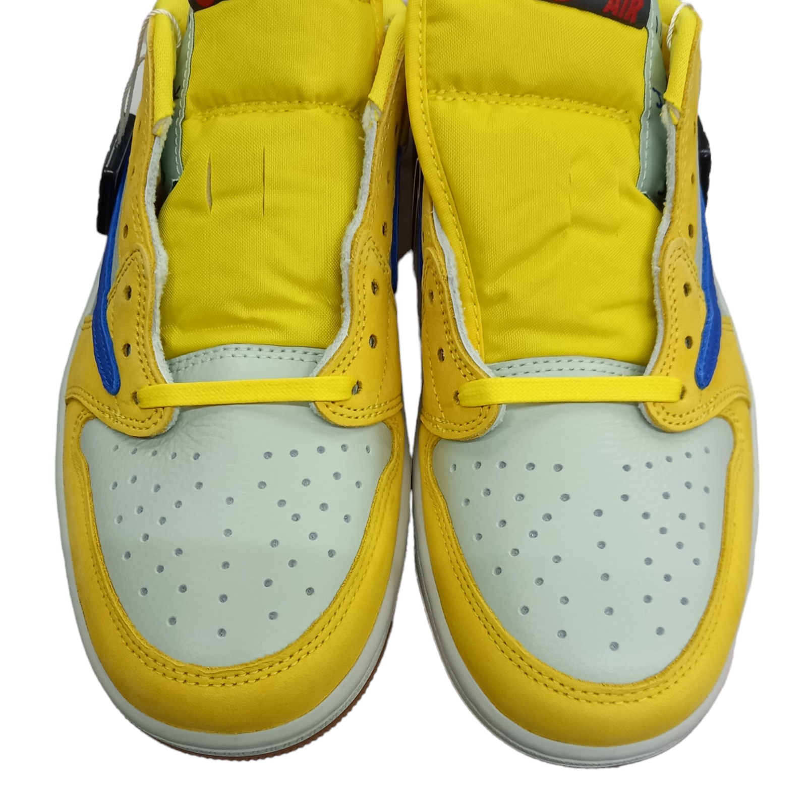 77.NIKE × TRAVIS SCOTT WMNS AIR JORDAN 1 LOW "Canary" 【併売品】