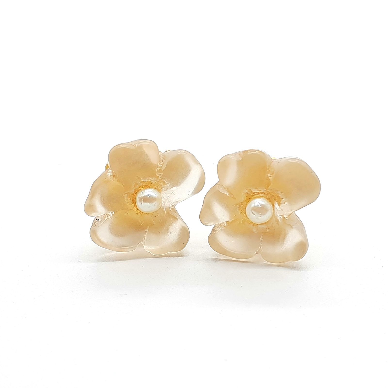 KENZO ケンゾー イヤリング ヴィンテージ フェイクパール ゴールド