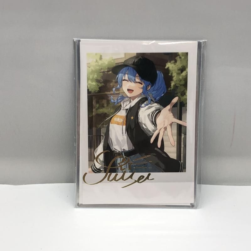 星街すいせい 誕生日＆活動三周年記念 箔押し複製サイン入りポストカード 星街すいせい 誕生日＆活動三周年記念 - ホロライブ