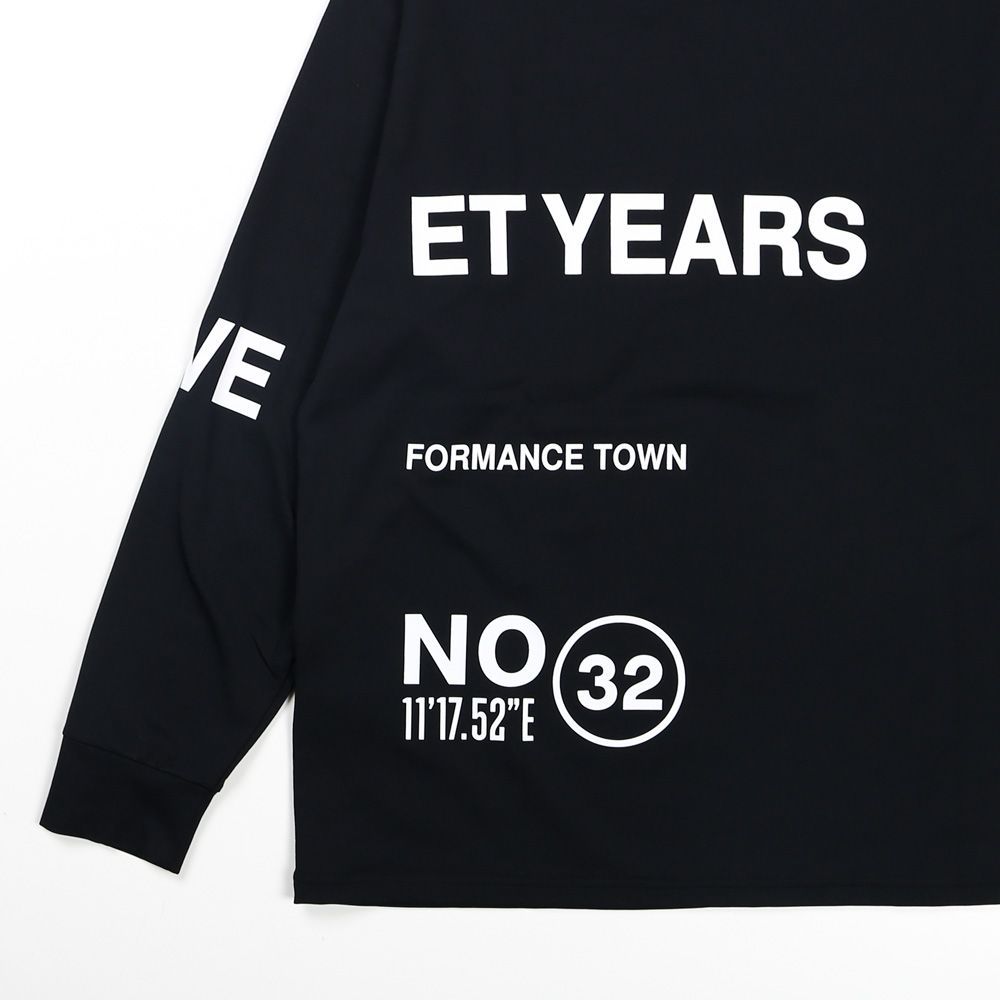 【SY32 by SWEET YEARS/エスワイサーティトゥバイスィートイヤーズ】SEPARATE GRAPHIC L/S TEE - BLACK / グラフィックTシャツ / 14538【国内正規品】