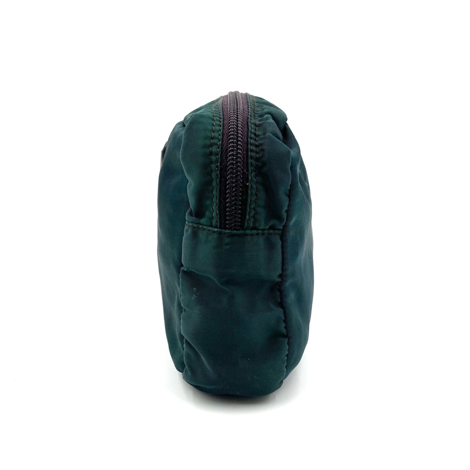 PRADA プラダ テスートナイロン「ポコノ」 ミニポーチ 三角プレート