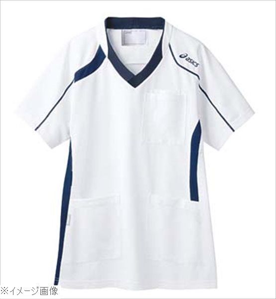 【新品】アシックス メディカルウェア ＣＨＭ３０１－０１０９ ホワイト×ネイビー Ｍ