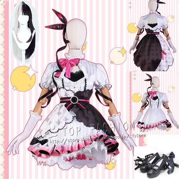 バーチャルYouTuber VTuber 風 夜見れな コスプレ衣装 ウィッグ 靴 道具別売り