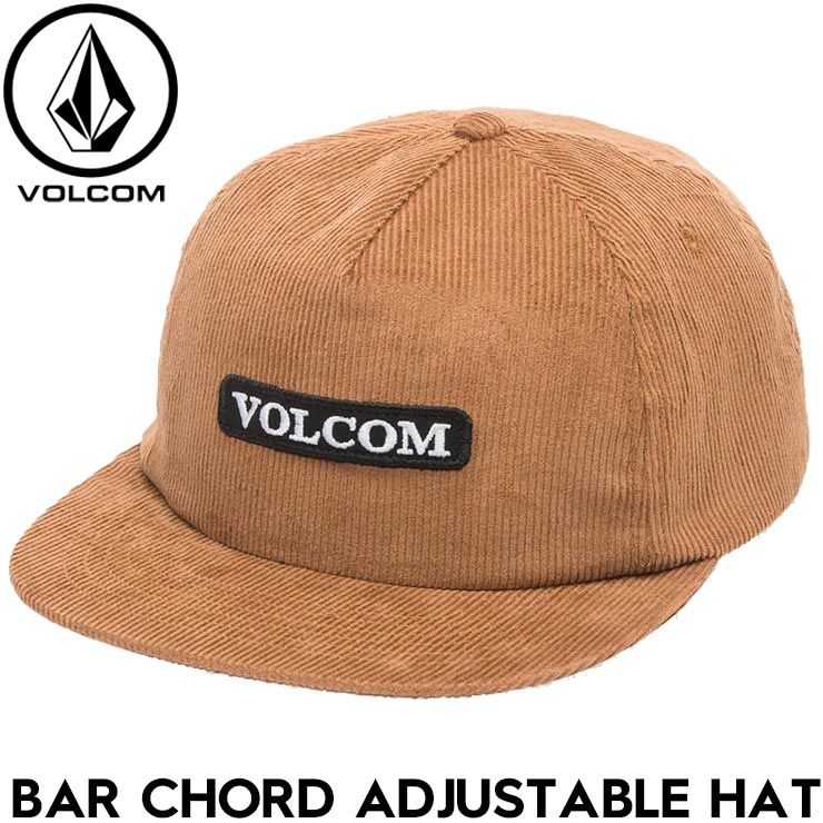 スナップバックキャップ 帽子 VOLCOM ボルコム ヴォルコム BAR CHORD ADJUSTABLE HAT D5522505 COCONUT SHELL 日本代理店