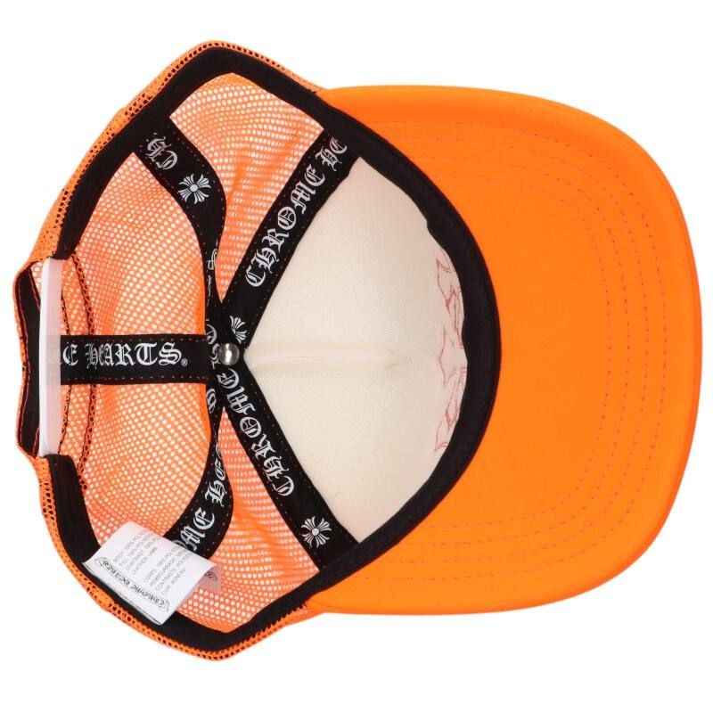 クロムハーツ TRUCKER CAP/レザーパッチトラッカー セメタリーレザー