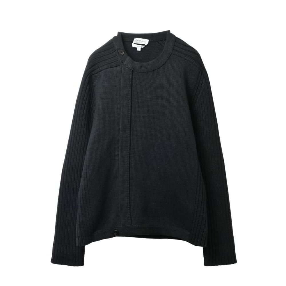 Yves Saint Laurent rive gauche コットン ニット ライダース