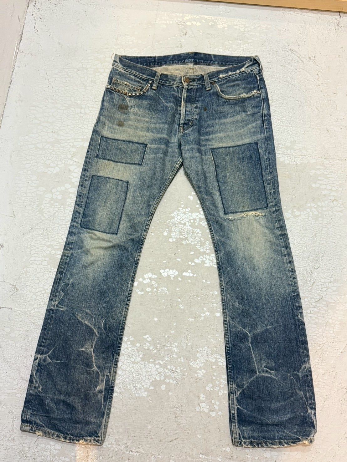 ヒステリックグラマー HYSTERIC GLAMOUR XXX スタッズデニム インディゴ サイズ30