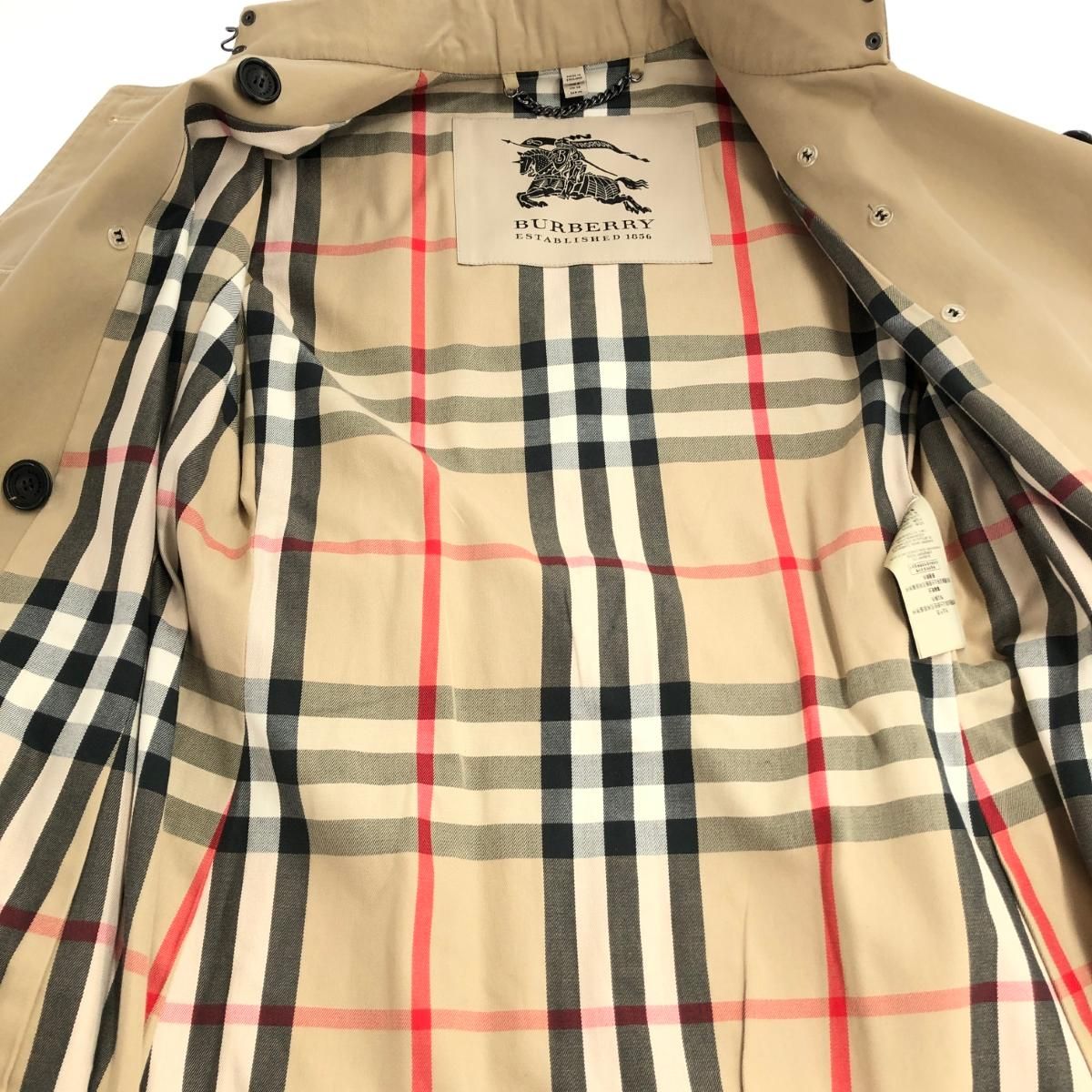 バーバリー エスタブリッシュド1856 ケンジントン ロング メガチェック