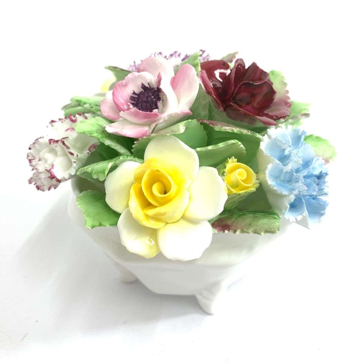良好 Royal Doulton ロイヤルドルトン 陶花 フィギュリン 陶器 