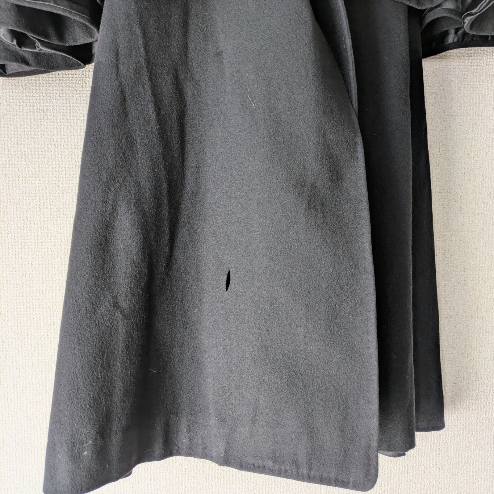 Japanese Vintage Tonbi style coat Black Wool Inverness coat