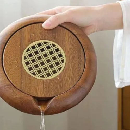 壺承 茶盤 中国茶 台湾茶 中国茶器 茶道具 茶道 ほうじ茶 茶器 木製 ウォルナット