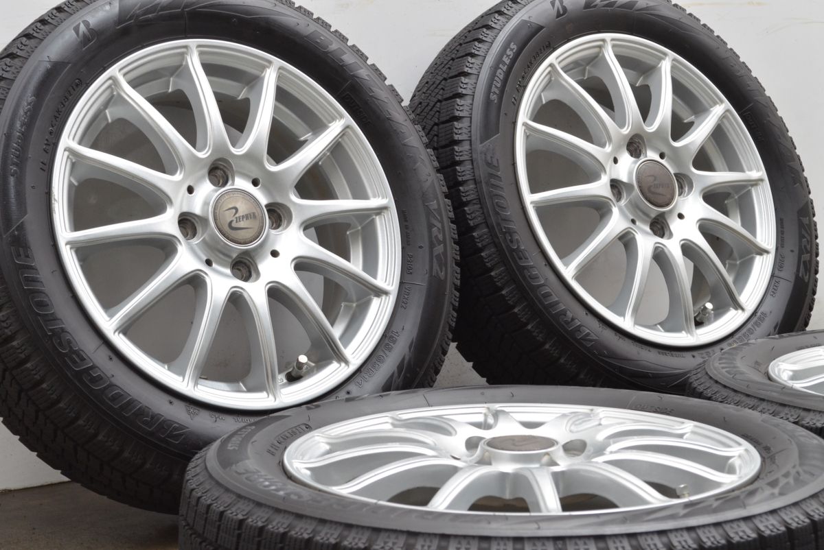 軽自動車サイズ ゼファー 14in 4.5J 43 PCD100 ブリヂストン ブリザック VRX2 155 65R14 N-BOX N-ONE ワゴンR アルト タント ムーヴ