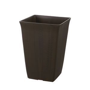 24個セット 角型 植木鉢|プランター 10号 ダークブラウン 約幅24cm 日本製 深型 リッチェル フォーレ スクエアポット