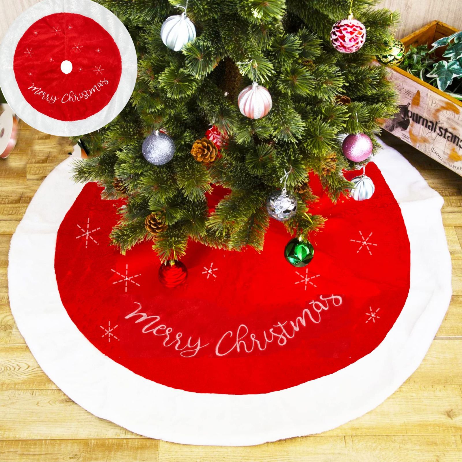【在庫処分】クリスマス飾り クリスマスツリースカート クリスマスツリー 飾り 直径78cm インテリア ツリースカート 円型 カーペット敷物 ツリーカバ オーナメント ニット クリスマスツリー
