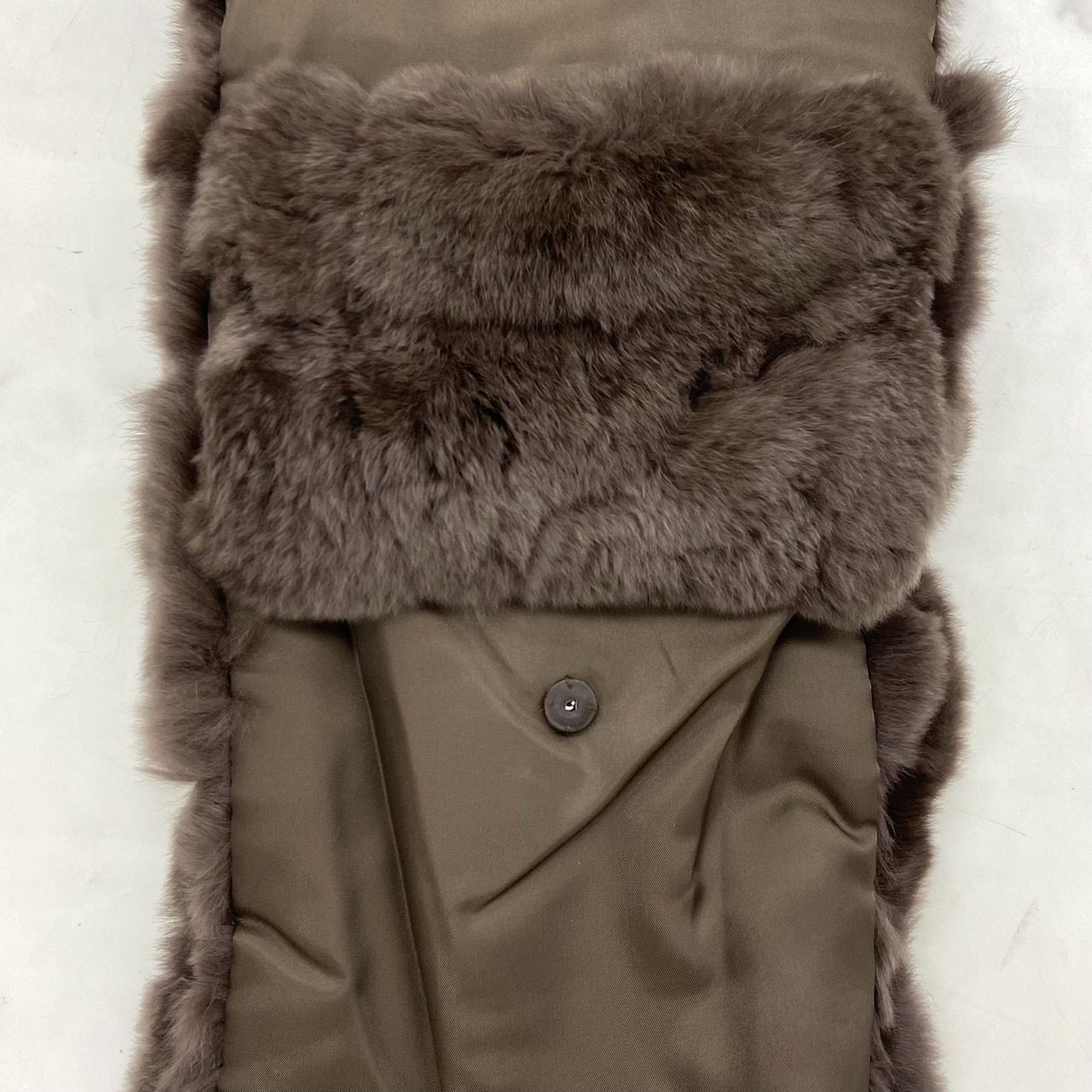 美品】PNC ストール マフラー リアルファー ブラウン クリーニング済み