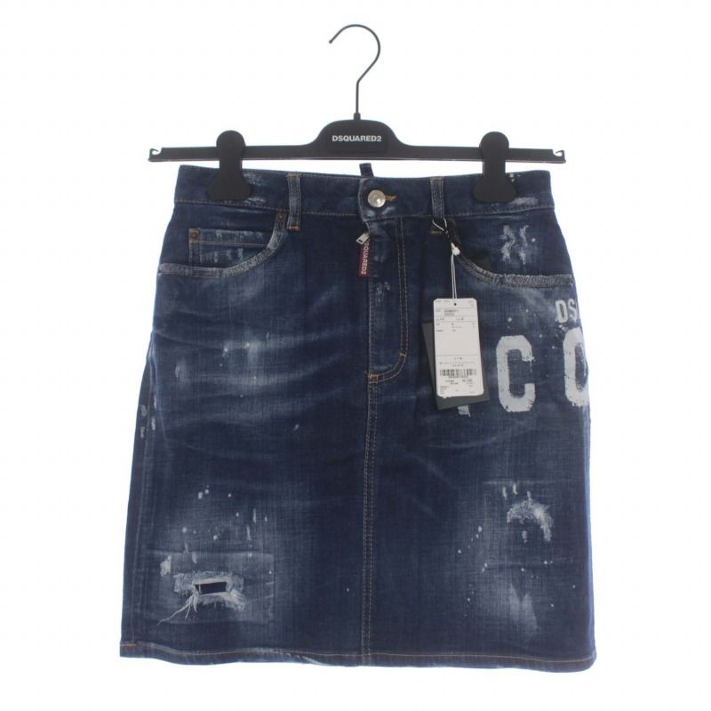 ディースクエアード DSQUARED2 タグ付き ICON spray Midi Slrt  