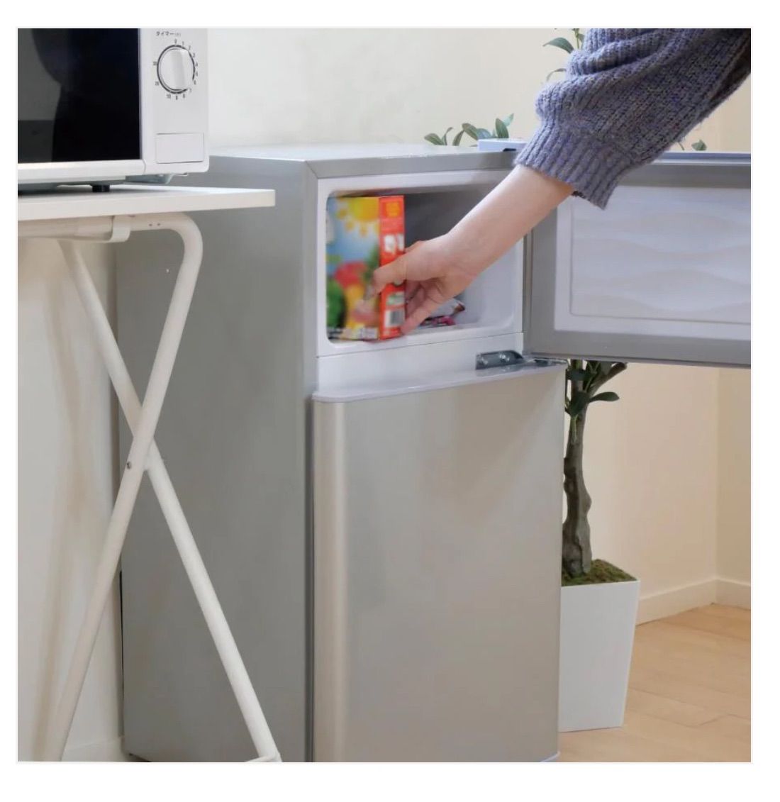 新品】ホワイト White 白 小型冷蔵庫 60L 冷蔵庫 一人暮らし 冷凍庫