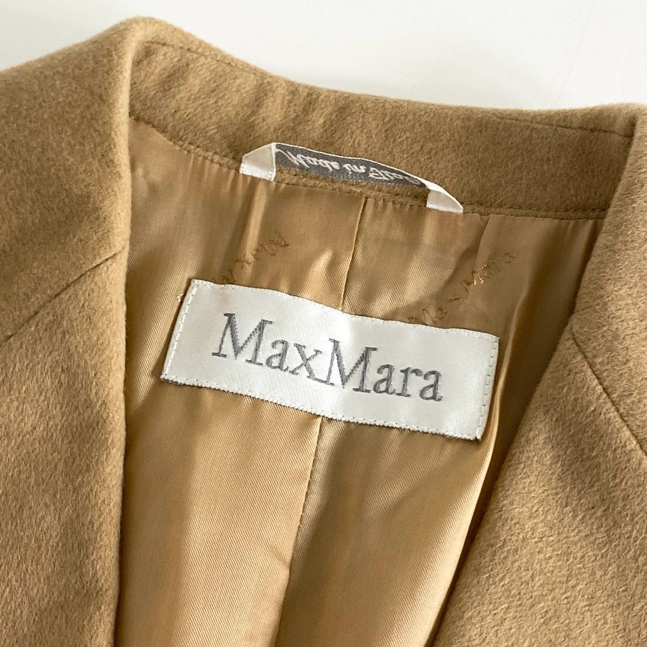 88i3 Max Mara マックスマーラ 白タグ キャメル100％ テーラード 