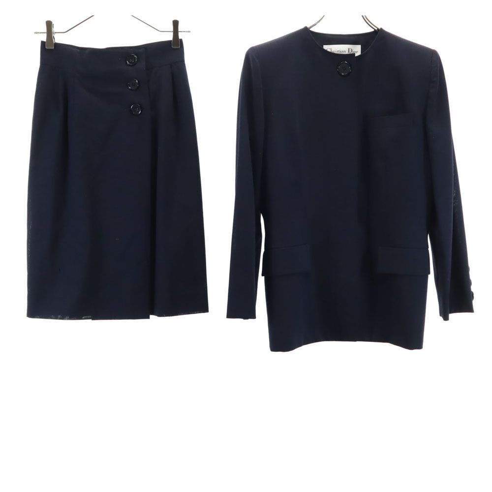 Herno ヘルノ 90s イタリア製 ウールブレンド オールド スカートスーツ