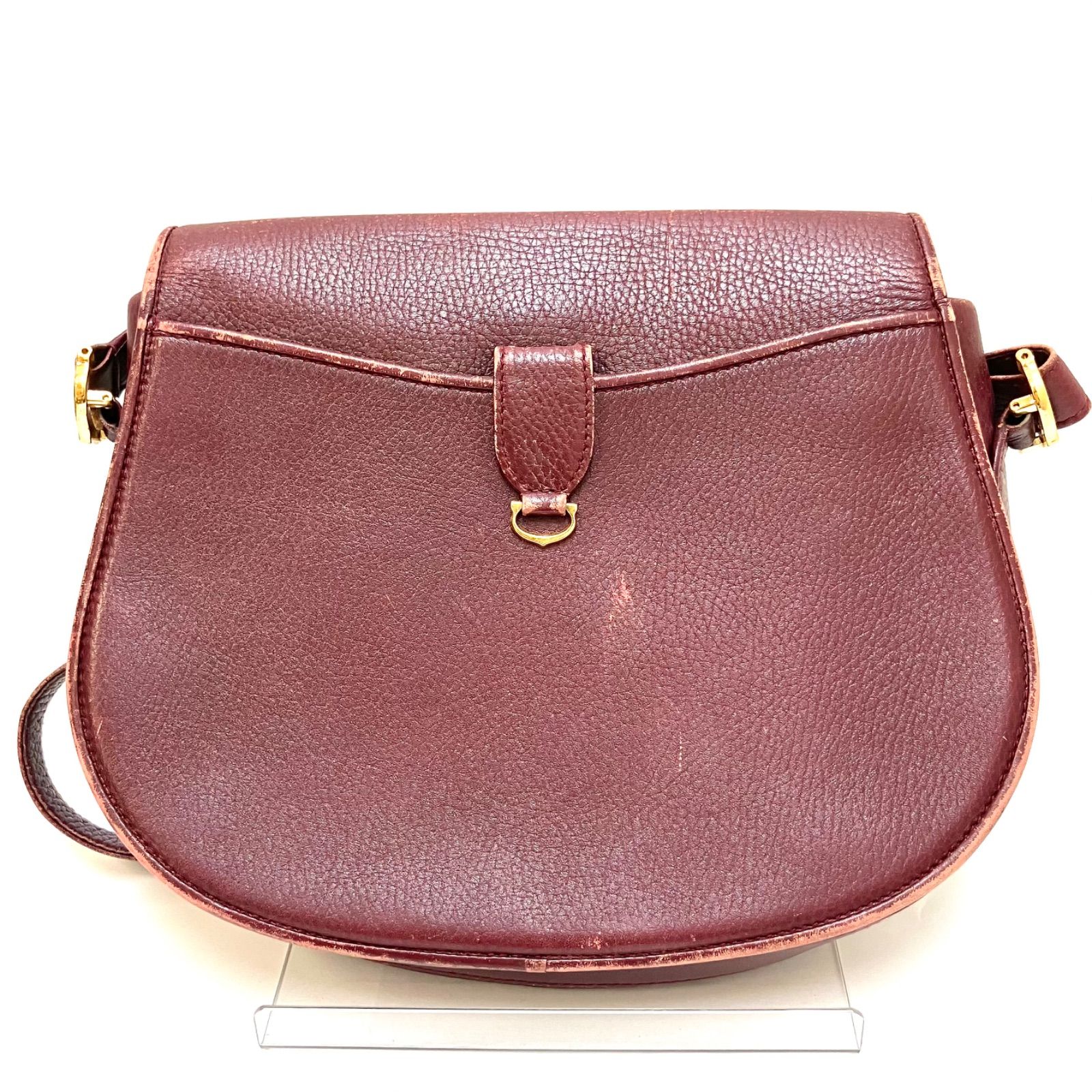 CARTIER＊カルティエ マストライン フラップショルダーバッグ ボルドー