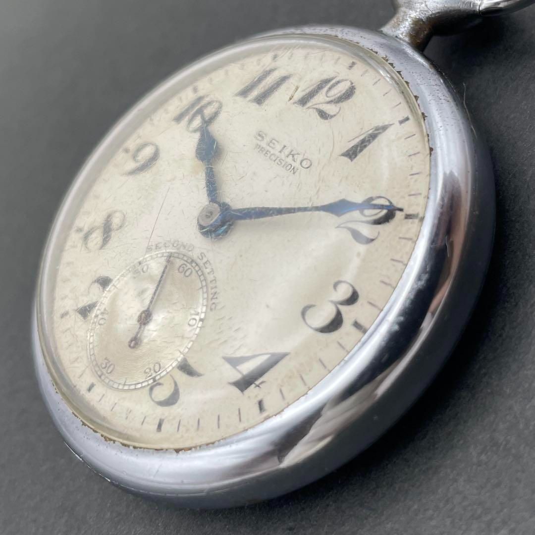 【稼動品】 セイコー 手巻き 懐中時計 鉄道時計 セイコー SEIKO レトロ セイコー 鉄道時計 手巻き Cal.6310 懐中時計 デッドストック