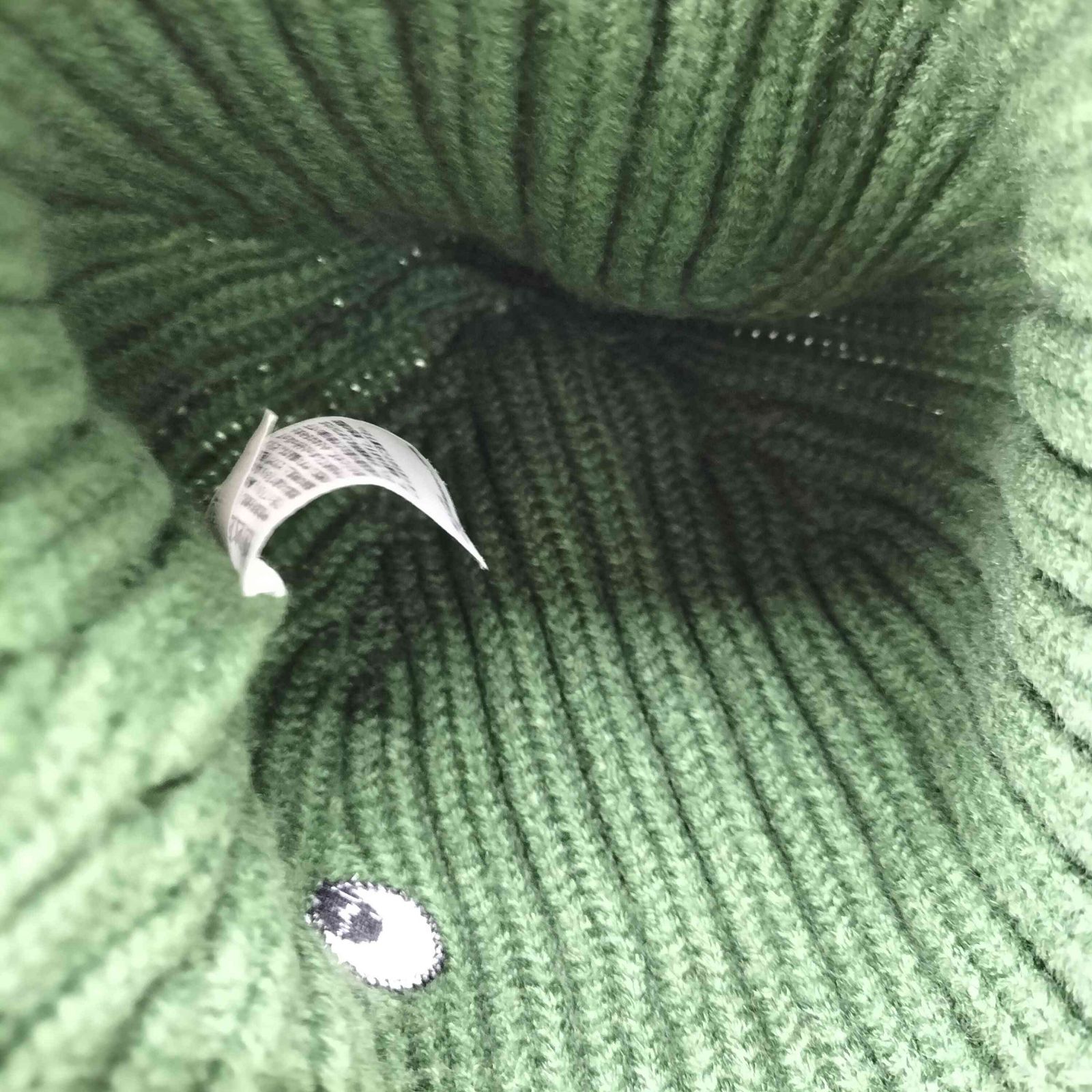 ANYA HINDMARCH オリーブグリーン ニット帽 アニヤハインドマーチ ANYA HINDMARCH ヒートテックニット