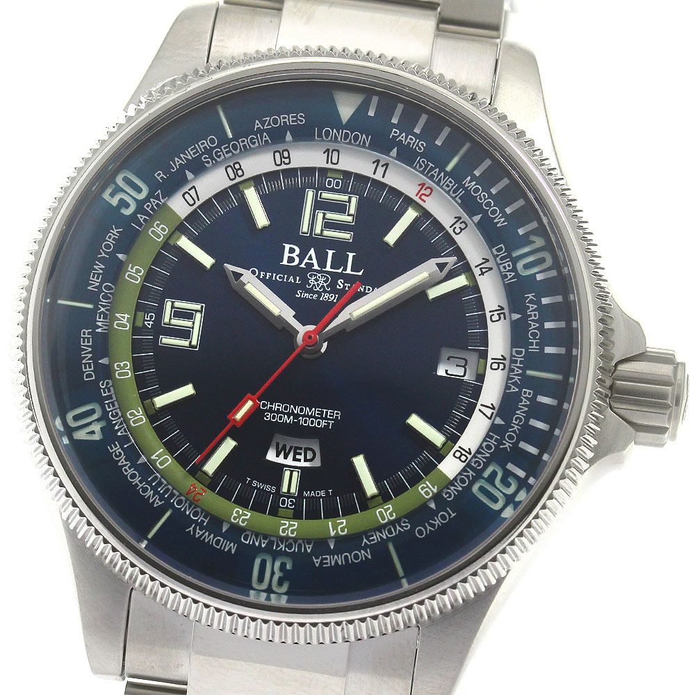 ボール BALL WATCH DG2232A-SC-BE エンジニアマスターII ダイバー ワールドタイム 自動巻き メンズ未使用品保証書付き_849870