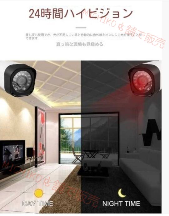 遠隔監視-動体検知 暗視撮影