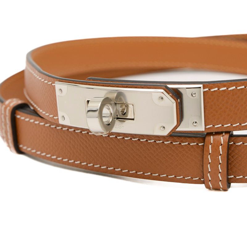 新品未使用 エルメス ケリーベルト エプソン ゴールド ゴールド金具 U刻印 HERMES 未使用品 エルメス ベルト ケリー 18 ヴォーエプソン