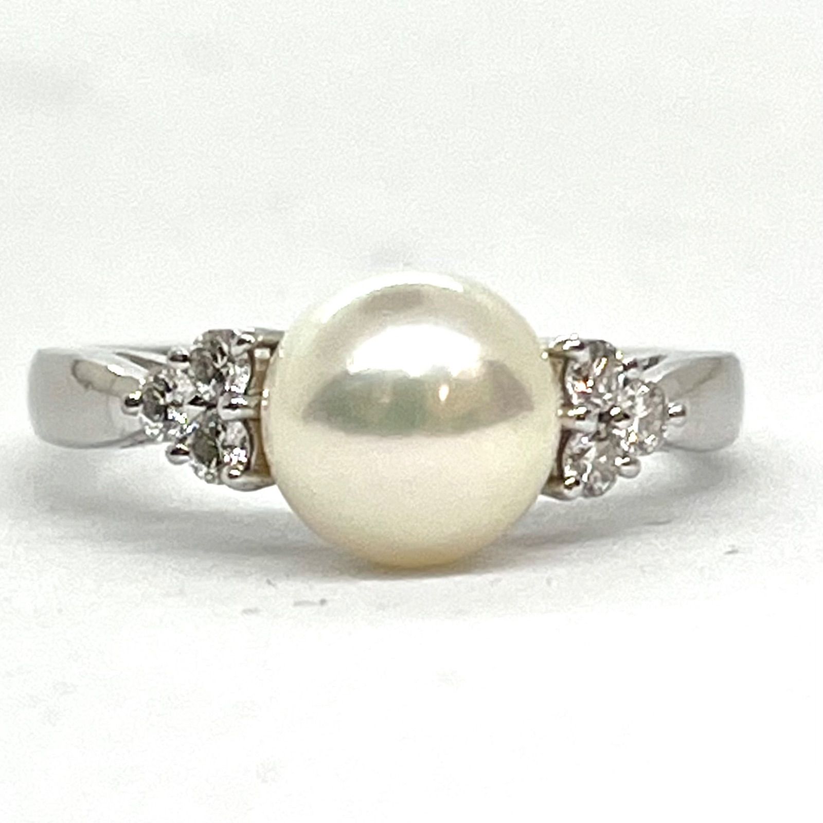 ミキモト MIKIMOTO 【新品仕上げ済み】パールリング プラチナ Pt950 12