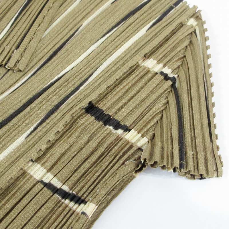 プリーツプリーズ PLEATS PLEASE イッセイミヤケ 美品 開襟シャツ  