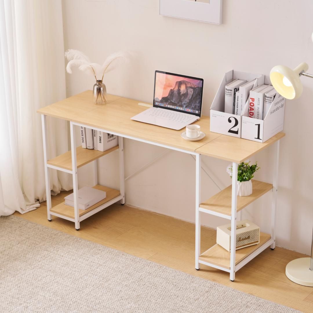 パソコンデスク デスク ワークデスク 2人用 平机 シンプルデスク