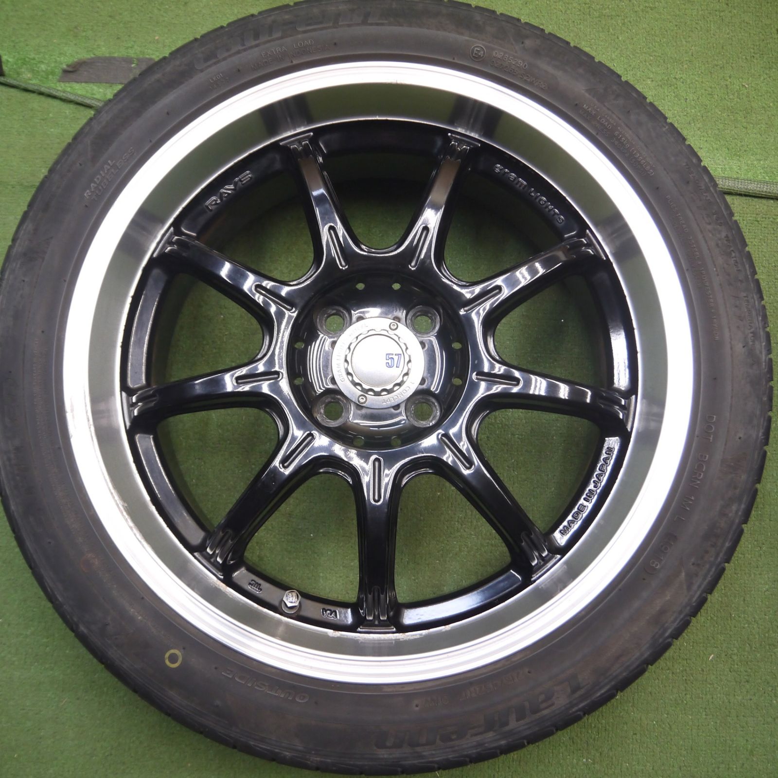 送料無料* 4本価格☆RAYS gram LIGHTS 57Gainer 215/45R17 ラウフェン 