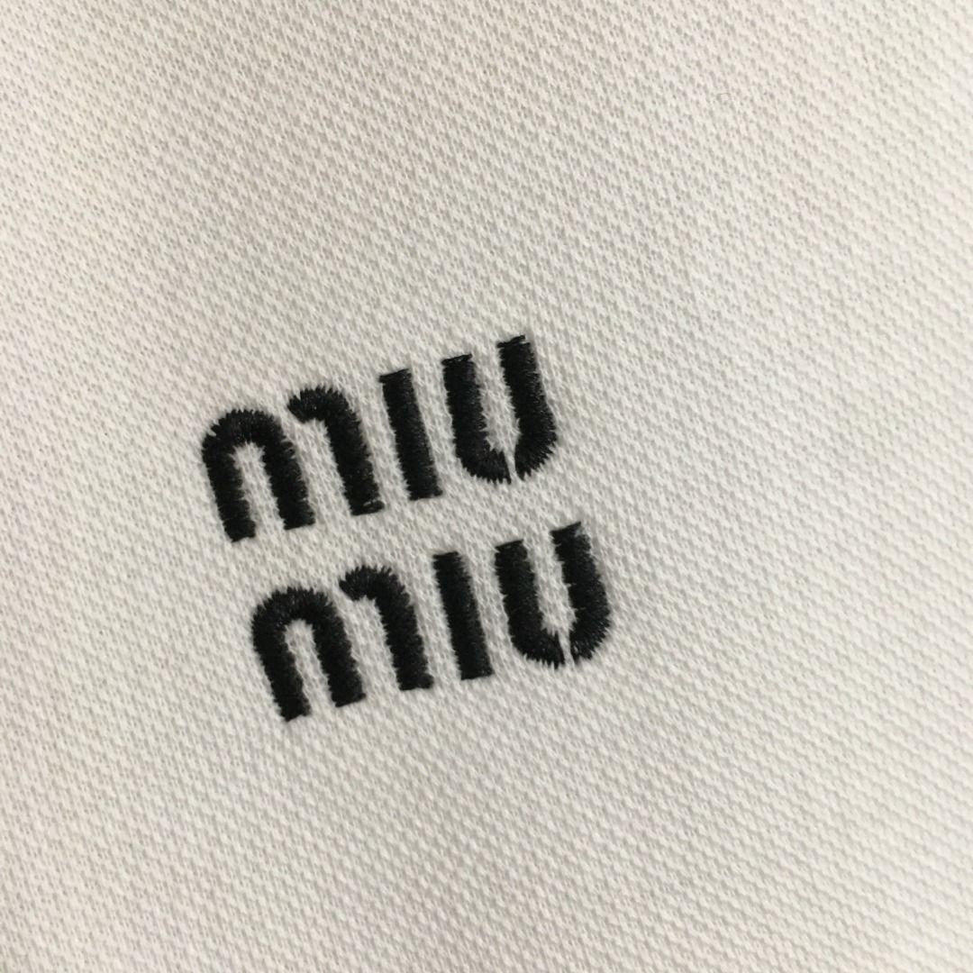 極美品 miumiu ミュウミュウ スーツ 半袖 /ミニスカート 黒/グレーu972