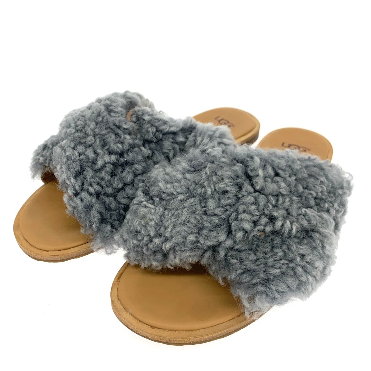 UGG アグ ジョニ ボアサンダル 1092989 グレー ムートン