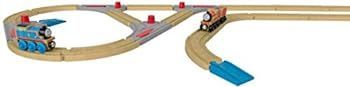 【中古】(未使用･未開封品)きかんしゃトーマス 木製レールシリーズ デラックス拡張レールセット FKF55
