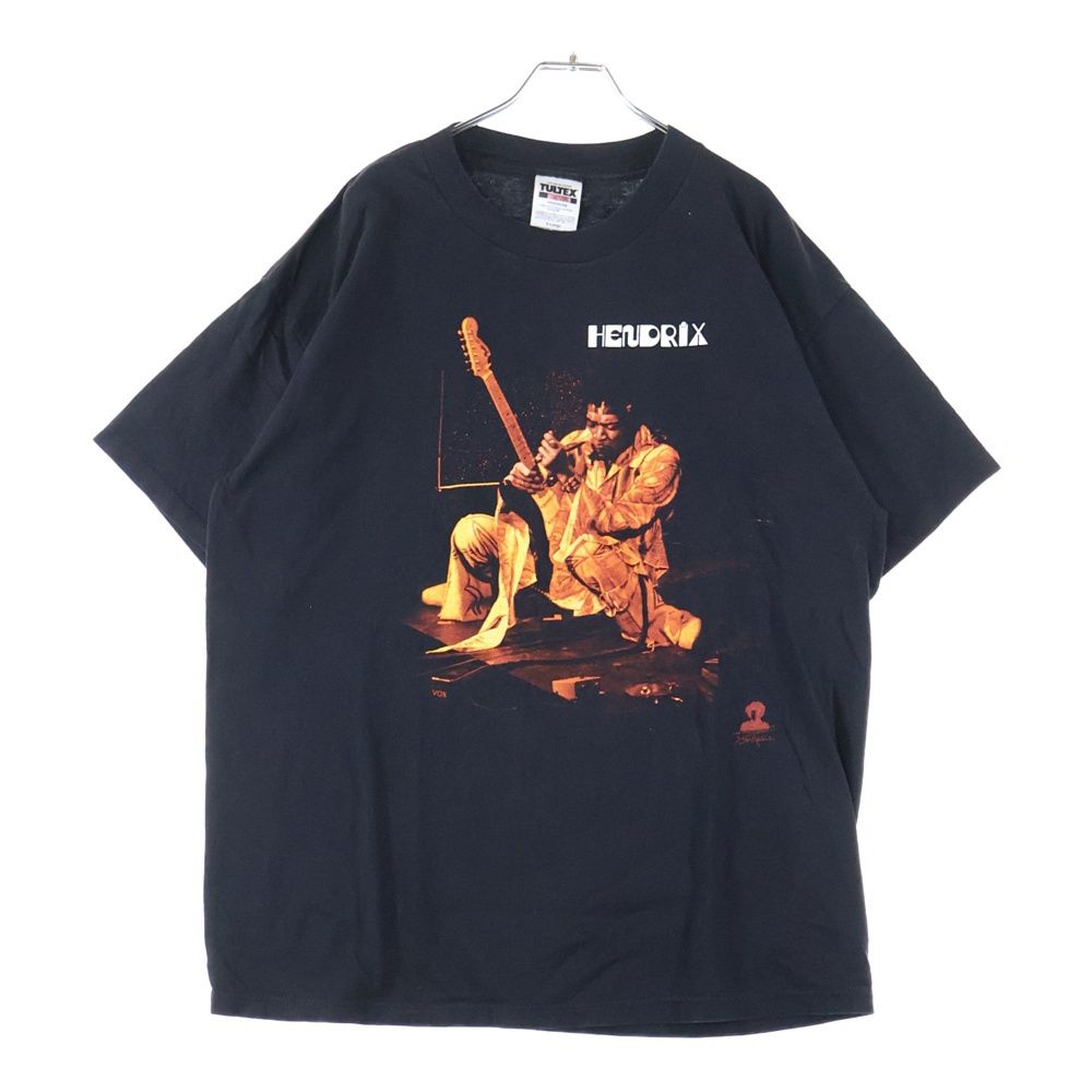 VINTAGE ヴィンテージ 90S JIMI HENDRIX ジミーヘンドリックス フロントプリント 半袖Tシャツカットソー ブラック
