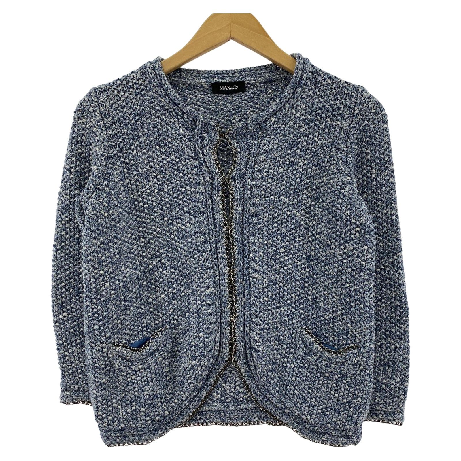 MAX&Co. マックスアンドコー チェーン ニットカーディガン sizeS 