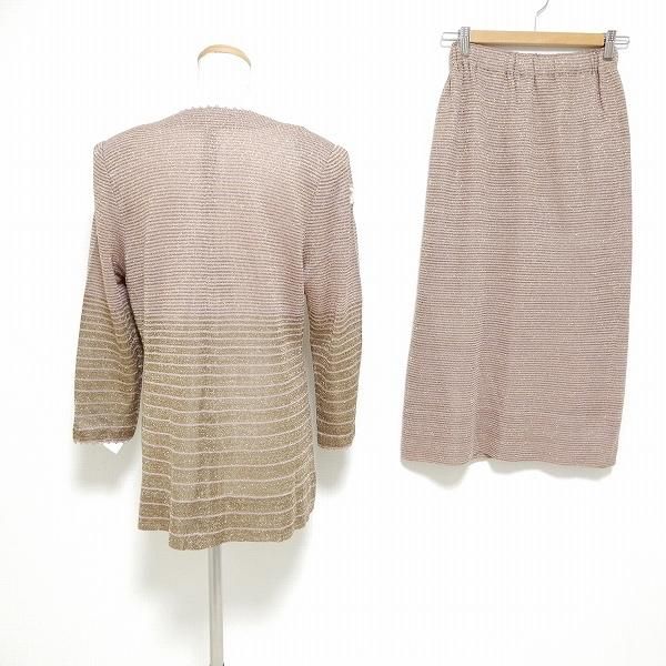 【即決】斉藤都世子 toyoko saito サイトウトヨコ　レディース ワンピース 黒/ピンクボーダー 花柄 ニット　【541243】 70 斉藤都世子 Toyoko Saito サイトウトヨコ ニット セーター 黒 ラメ