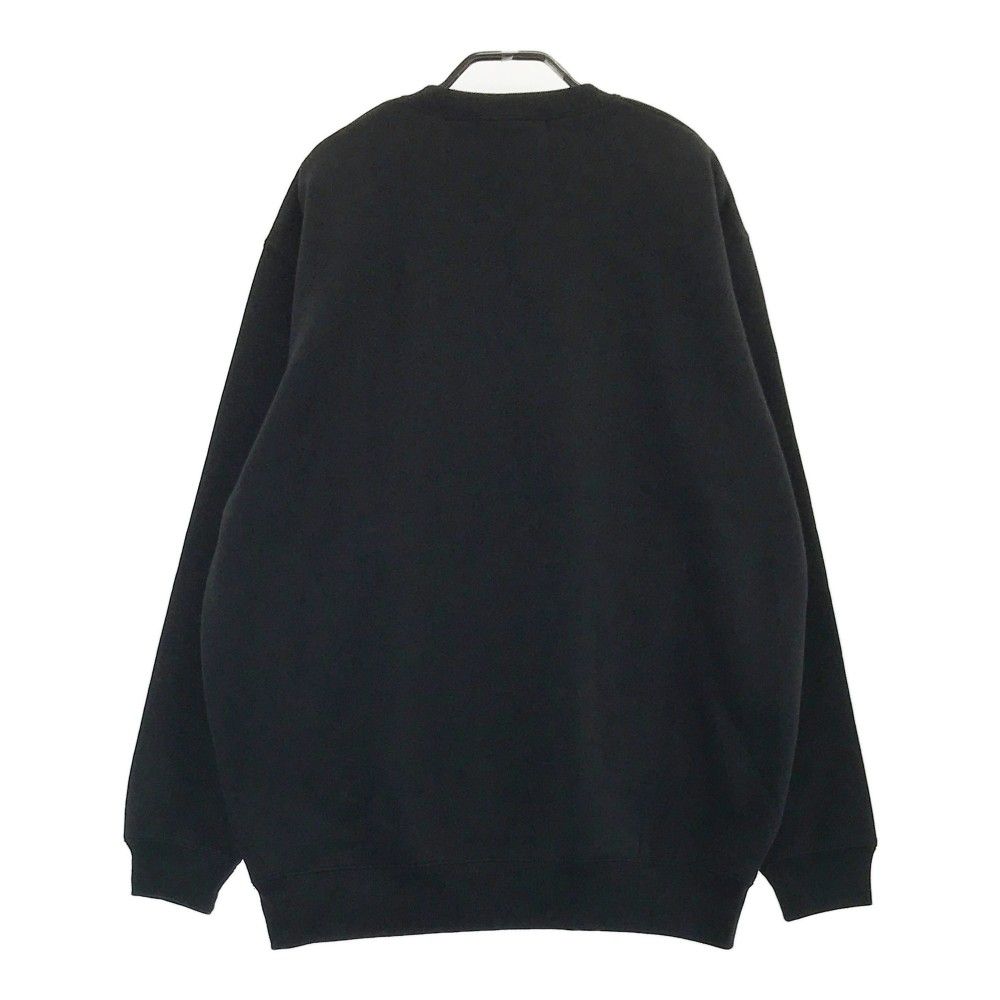 サイズ：XL MUNSING WEAR マンシングウェア 2023年モデル ; 裏起毛 スウェットトレーナー  ブラック系 [240101433286] ゴルフウェア メンズ ストスト サイズ：XL MUNSING WEAR マンシングウェア 2023年モデル ; 裏