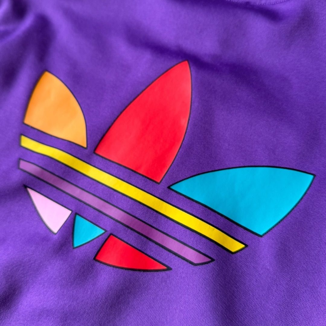 【レア！】adidas シャルケ04 パープル ストライプシャツ レア！】adidas シャルケ04 パープル ストライプシャツ