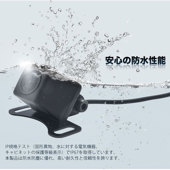 防水バックカメラ 本体 高画質CMDレンズ 夜でも見える SPEEDER