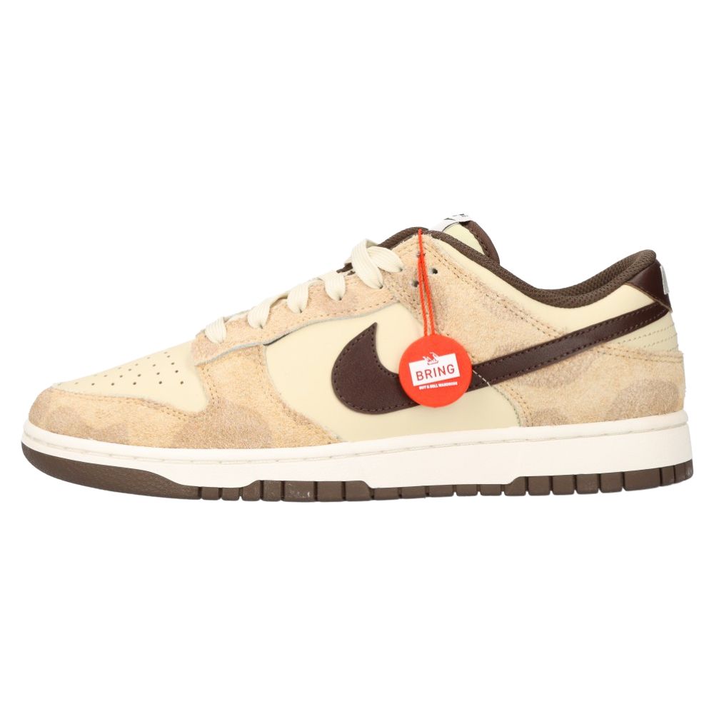 NIKE (ナイキ) DUNK LOW RETRO PRM ANIMAL PACK DH7913-200 ダンク ロー レトロ アニマルパック ジラフ  プリント チーター ローカットスニーカー ブラウン US9/27cm