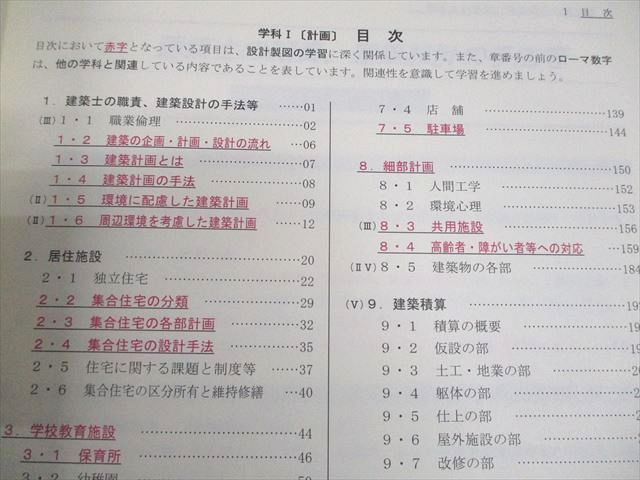 総合資格学院 1級建築士 学科I～V 講座テキスト/問題集/トレイン